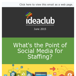 Social Media for Staffing, What's the Point?