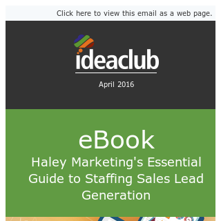 [eBook] The Essential Guide to Staffing Sales Lead Generation