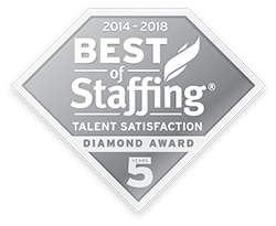 Best of Staffing - Talent Satisfaction - Diamond Award