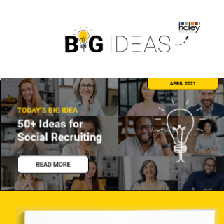[Big Ideas] 50+ Ideas for Social Recruiting