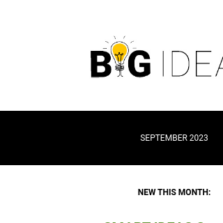 [BIG IDEAS] SMART IDEAS Summit Recordings Available